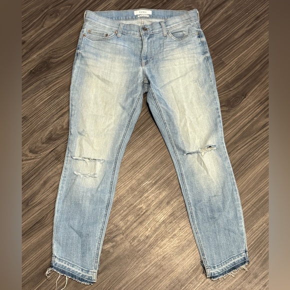 pistola Denim - Pistola Straight Leg Cropped Jeans Women’s Size 29 NWOT Light Wash Distressed